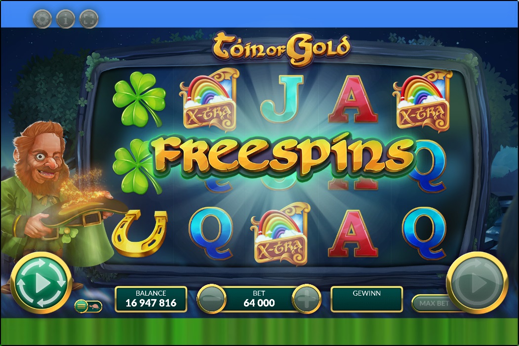 Freespins in the slot "Toin of gold".